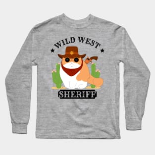 Sheriff Exotic Shorthair Cat Long Sleeve T-Shirt